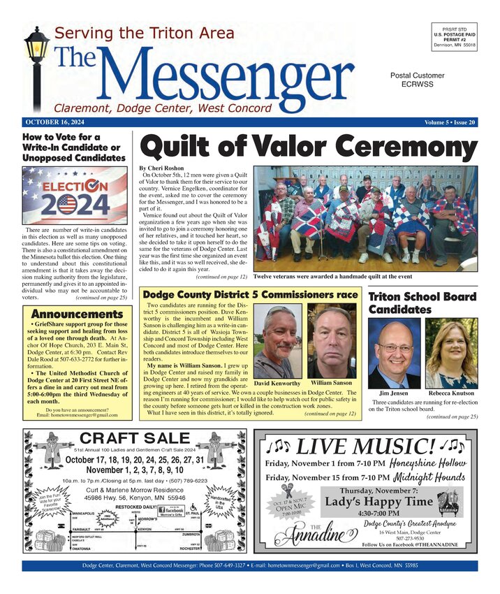 Obituaries Dodge Center Messenger